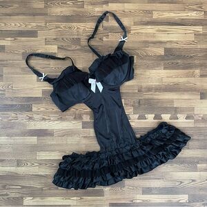 NWT Victoria’s Secret Sexy Little Things Elegant Black Ruffled Lingerie 36C